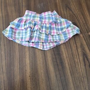 Osh Kosh Plaid Ruffle Skirt 18 Months